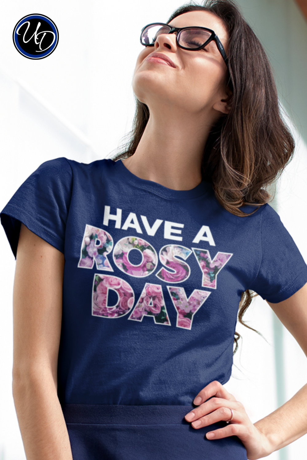 Have a rosy day art on t-shirt